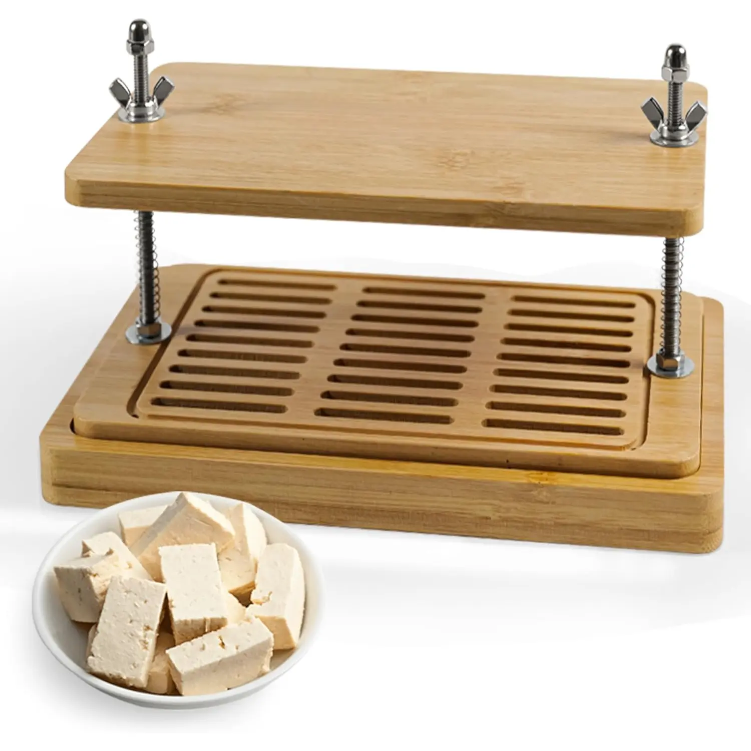 Tofu Press by  - Vegan  Tofu Press for Fast Water Removal from Silken, Soft &  Extra Firm Tofu. , , Durable. for High Protein Marinated Tofu