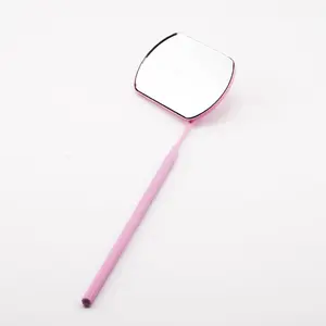 Lash Mirror | Rectangle Shape | Pink | Stainless Steel