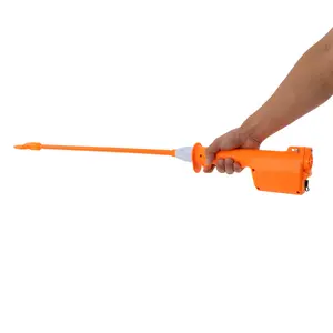 12W US Plug Cattle Prod Stick Ergonomic Grip 5000mAh 3-4h Orange Waterproof for Livestock Herding Durable ABS Shell