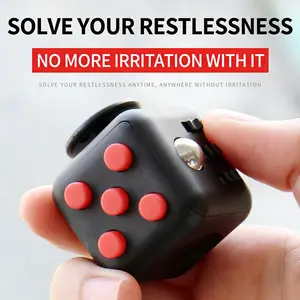 6-Side Fidget Cube Stress Relief Infinity Cube Dice Toy for Adults