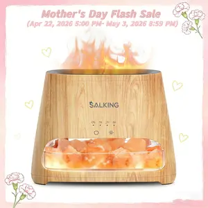【TikTok Shop Weekly Deals】SALKING 2-in-1 Himalayan Salt Lamp Diffuser,  Himalayan Salt, Ultrasonic Essential Oil Diffuser , Schedule shutdown & Large capacity(For Bedroom/Office/Bathroom/Car)Night Lamp