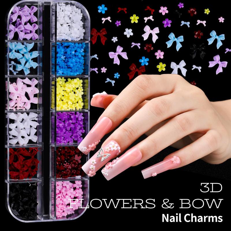 Nail Kit with Nail Charms and Nail Art Brushes Set, Nail Art Tools with 5 Boxes of 3D Nail Charms and Gems Rhinestones, 15 Pcs Nail Brushes, 5 Pcs Nail Dotting Tools, 2 Set of Nail Stand