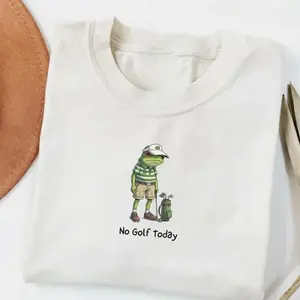 No Golf Today Shirt, Funny Golf Dad T-Shirt, Golf Lover Gift, Sarcastic Humor Golfing Tee, Full Sizes, Full Colors