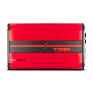 DS18 DS-SXE-1200.4/RD Full-Range Class AB 4-Channel Amplifier 1200 Watts Red DS18