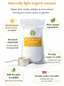 Elemental Earth Deck & Patio Cleaner – Eco Friendly Outdoor Surface Cleaner 1 lb Sample