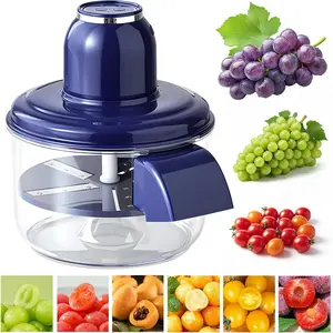Electric Grape Peeler Machine, Automatic Garlic & Cherry Tomato  Remover for Small Fruits, Rechargeable USB, 20-Second Quick Peel, Detachable Bowl, Non-Slip Base,  Kitchen (Blue)