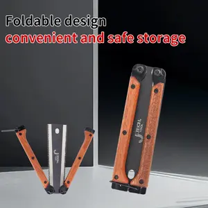 1-Piece Japanese Folding Double-Sided Saw, -Carbon Steel Double-Blade Hand Saw, Precision Fine-Tooth Hand Saw, Double-Blade Woodworking Three-Speed Saw, Suitable for Woodworking, DIY Projects, and Precision Cutting, Portable Cutting Tool Cordless Torque R