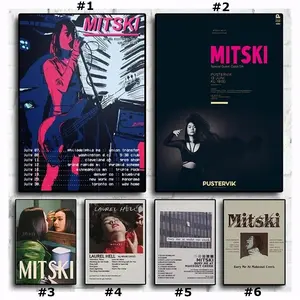 Pop Rock Singer Mitski Poster Rapper Music Album Cover Laurel Hell BE The Cowboy Print Wall Art Mural Home Room Decor