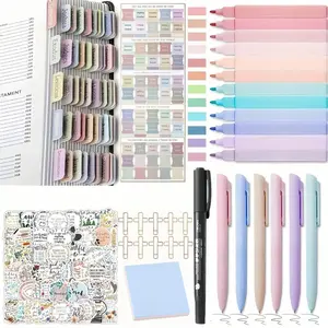 36PCS Bible study supplies for Christian women set,75 labels, 6 gel pens, 12 highlighters, stickers, unisex Bible study labels, office supplies, study supplies. Back-to-school season. Christmas gifts.