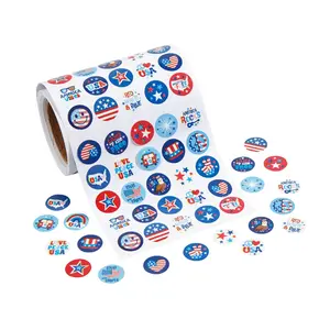 Bulk 1000 Pc. Mini Patriotic Sticker Roll
