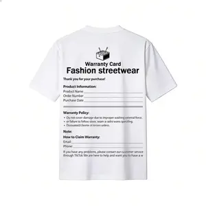 Our T-shirts and product online warranty cards Office Stationery Supplies