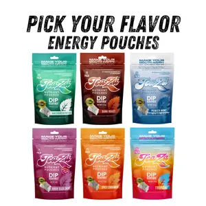 TeaZa Energy Pouches - Pick Your Flavor - Caffeine Pouches, B-Vitamins, Herbal Tea, Wintergreen, Cherry, Mango, Fruit, Mint, Coffee, Cinnamon