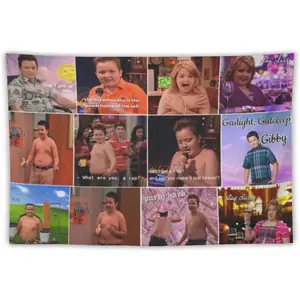 Gibby Tapestry Funny Meme Tapestry Gibby Collection Tapestry Wall Hanging Art Poster for Living Room College Dorm Party Decorations Banner 40"x60"