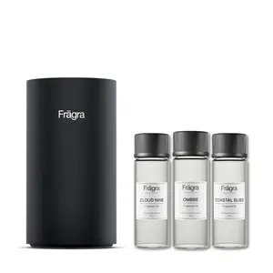 Frāgra Wireless Mini Scent Diffuser Bundle - Includes Top 3 Scents - Portable - Waterless & No Residue - Covers up to 700 Sq Ft - 4.25" x 2" - Hand Crafted In The USA