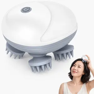 Electric Scalp Massager Portable Rechargeable Waterproof with 96 Massage Nodes for Full Body Relaxation Hair Growth Stress Relief