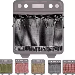 Handmade Oven Skirts Farmhouse-Kitchen Decor Style Oven Curtain | Decorative, Heat-Resistant, Pleated Oven Skirt Heat