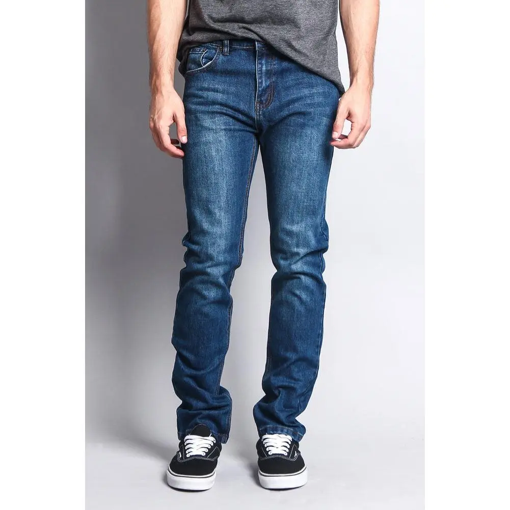 Premium Denim Skinny Fit Jeans (Indigo Blue)