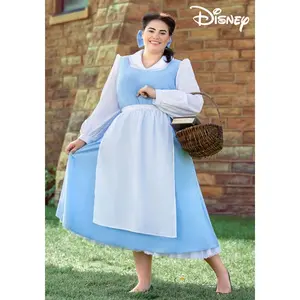 Plus Size Beauty and the Beast Belle Blue Dress Costume (© Disney)