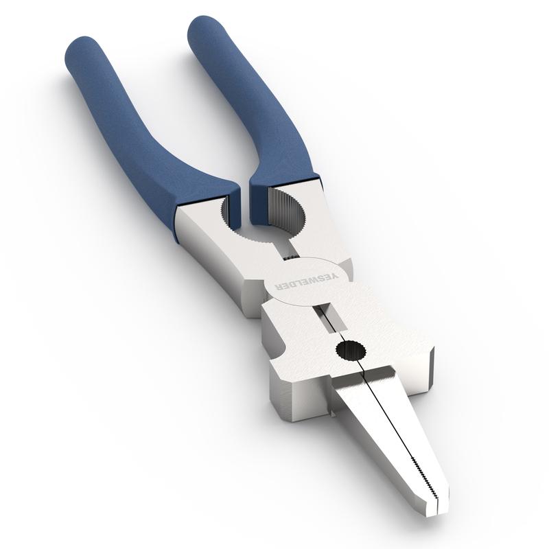 YESWELDER Professional 8" MIG Welding Pliers | Anti-Rust Carbon Steel Long Nose MIG Wire Cutting Pliers with Anti-Slip Handle