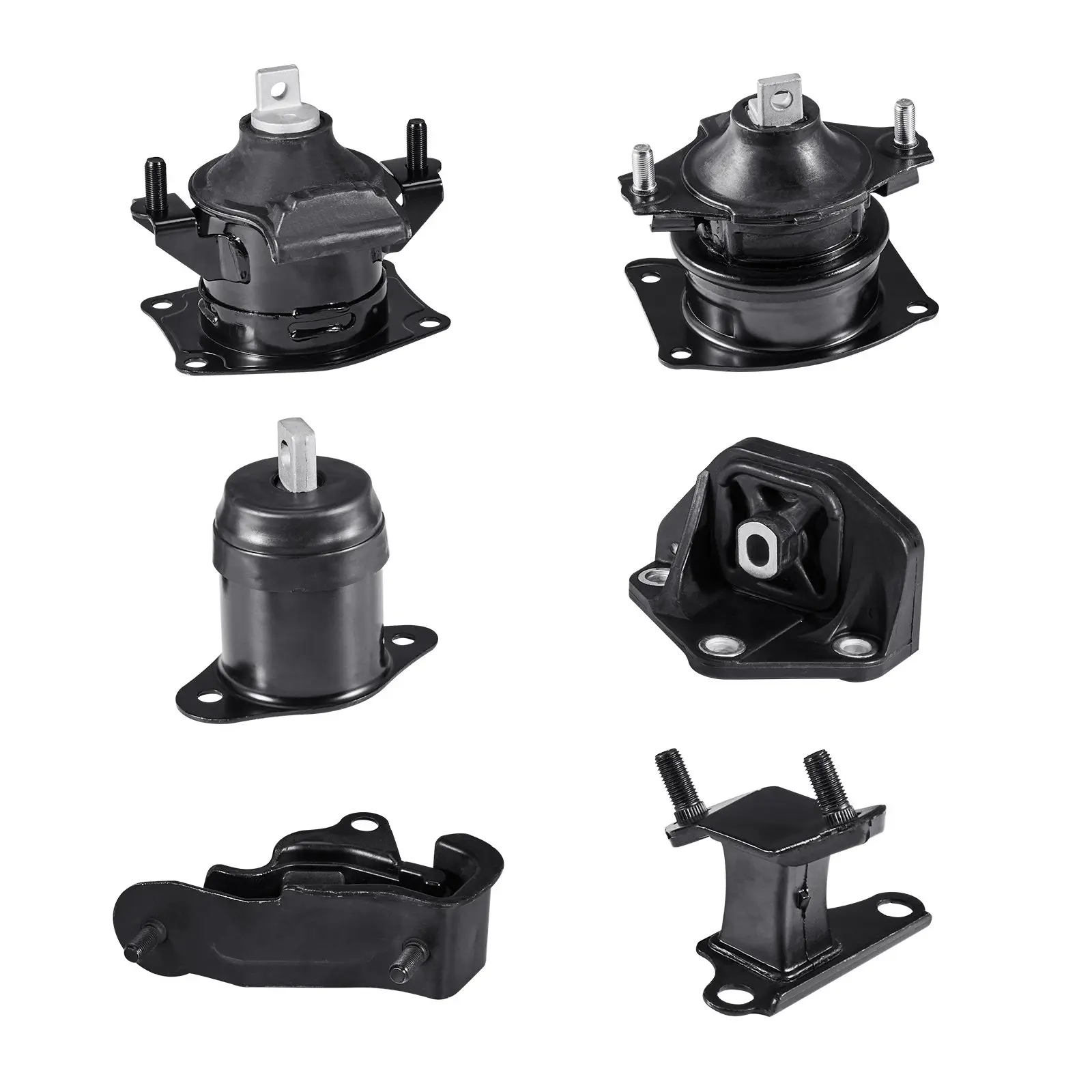 【Summerfinds】VEVOR Metal Aluminum Alloy Engine & Trans Mount Kit, 6-Pc Vehicle Specific Fit Set (12.8 lbs) with Precise Cast Supports, Vibration Absorb Secure Fit for 2003-2007 Honda Accord 3.0L V6, Replaces OE# A4526HY,A4517,A4527HY,A4524,A4544,A4525, Fr