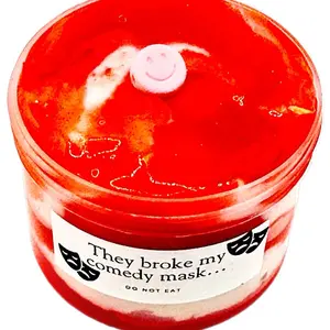 They Broke My Comedy Mask 8oz Cloud and Clear Slime Fun Freebies in Every Order Perfect for Playtime