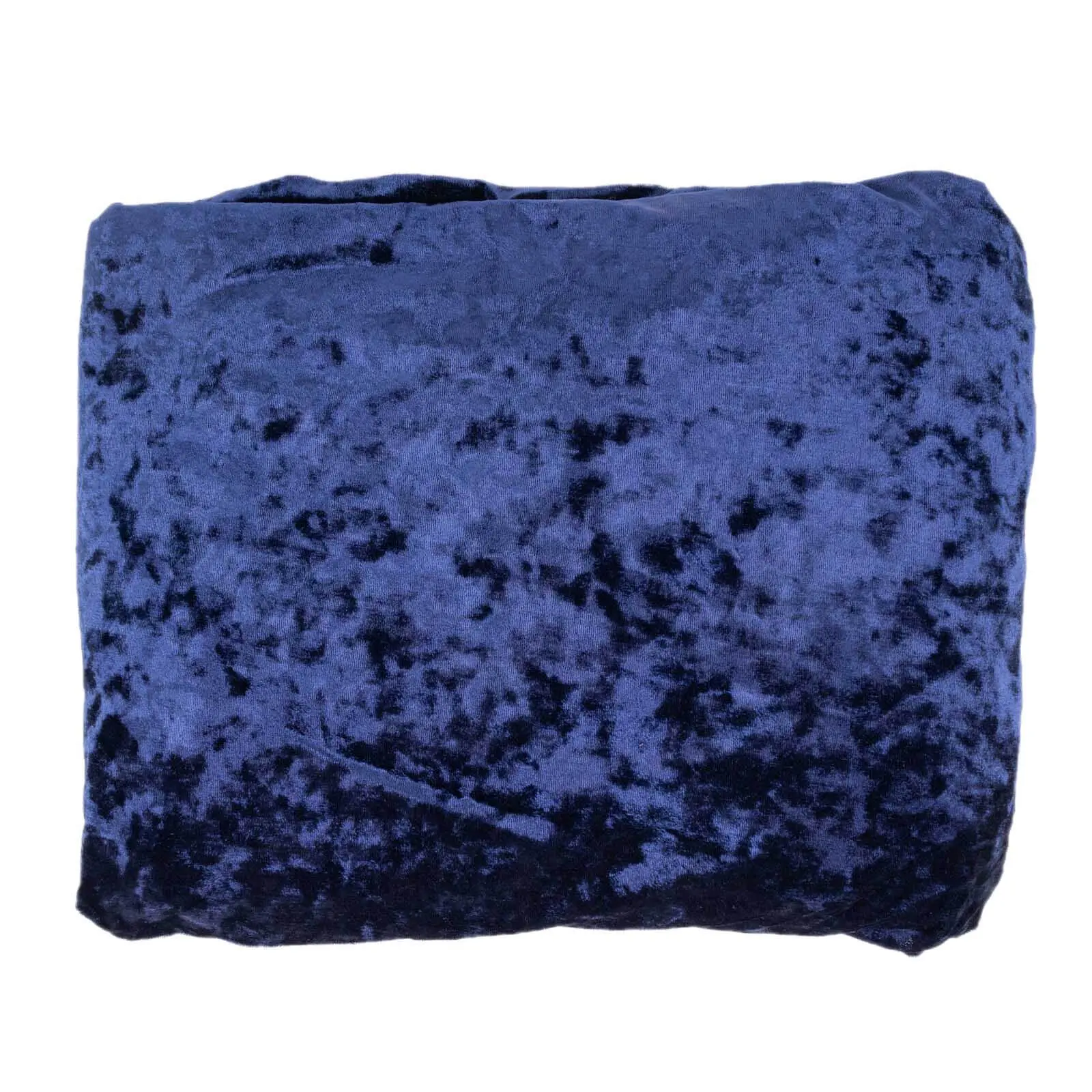 Navy Blue Crushed Velvet Roll Fabric Bolt - 65"x5 Yards, Suitable for DIY Crafts, Photography Projects