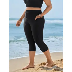 【Summer Turn-Up】【Tummy Control】BLOOMCHIC Plus Size Pockets Side Flattering Design Swim Bottoms [M-6X] 2026 Summer Pick for Mother's Day
