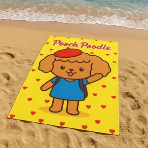 Cute Kids Beach Towel | Pooch Poodle