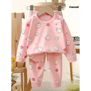 NewAutumn and Winter Set| Boys' and Girls' Pure Casual Sportswear + Pants Two-Piece Outfit, Perfect for Outdoor