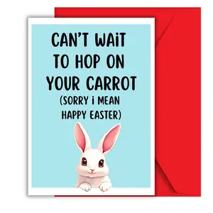 Easter Card for Boyfriend, Easter Card for Husband, Funny Easter Card for BF, Funny Easter Basket Card, Easter Gift, Easter Basket Stuffer, for you, Partner, baby Daddy, gag gift Hilarious