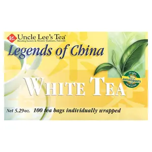 Uncle Lee's Tea Legends of China, White Tea, 100 Tea Bags, 5.29 oz (150 g)