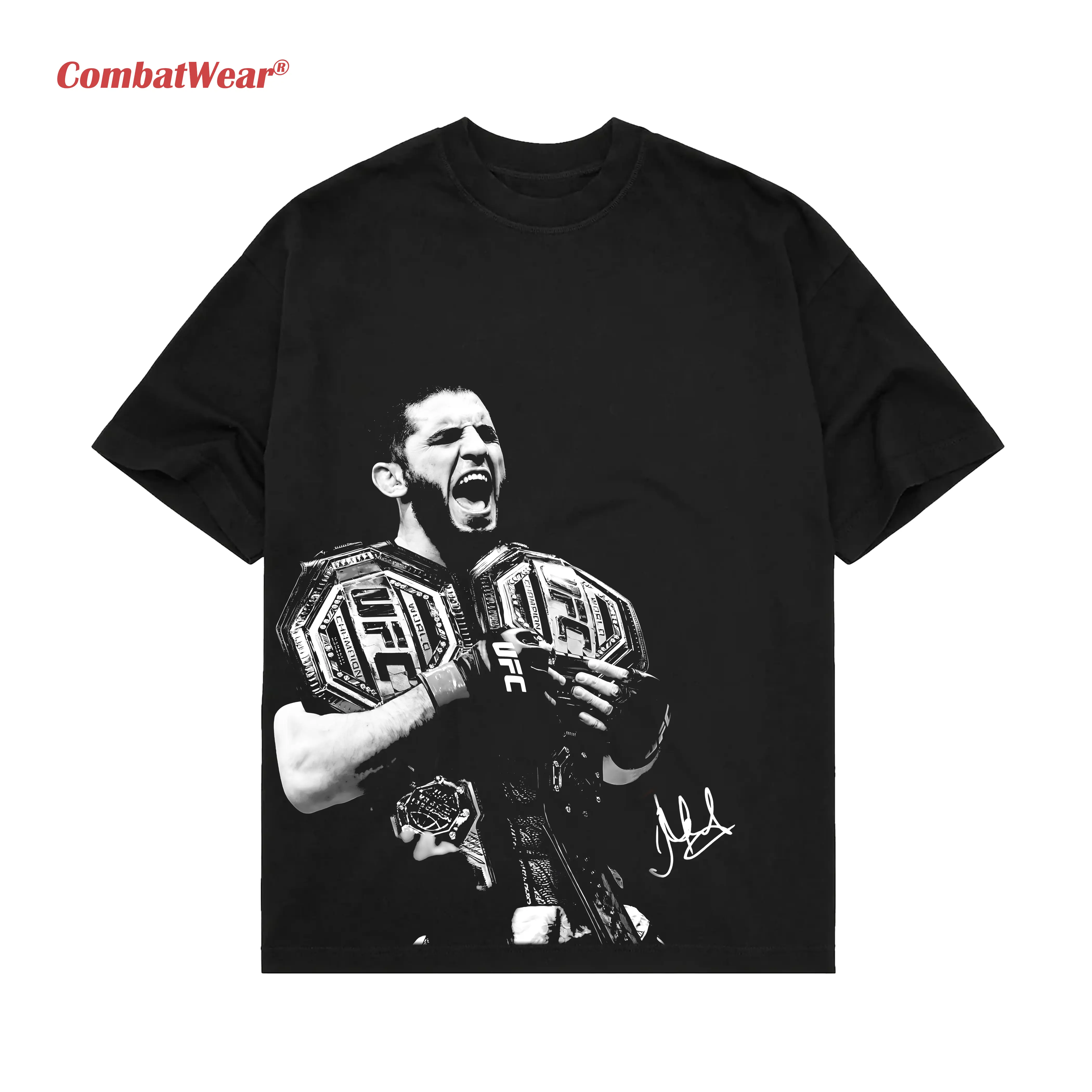 Islam Makhachev Double Champ High Quality Tee, UFC 322 T-shirt