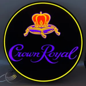 Crown Royal 10"  Light Up LED Sign with USB Plug COB Technology Modern Mood Lighting Ambient Decor