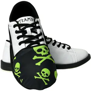 Pyramid Lime Green Skulls Shoe Slider Bowling Shoe Accessory