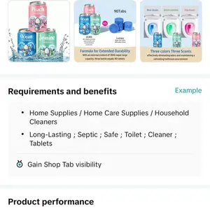 Long-Lasting Septic Safe Toilet Cleaner Tablets for Household Use