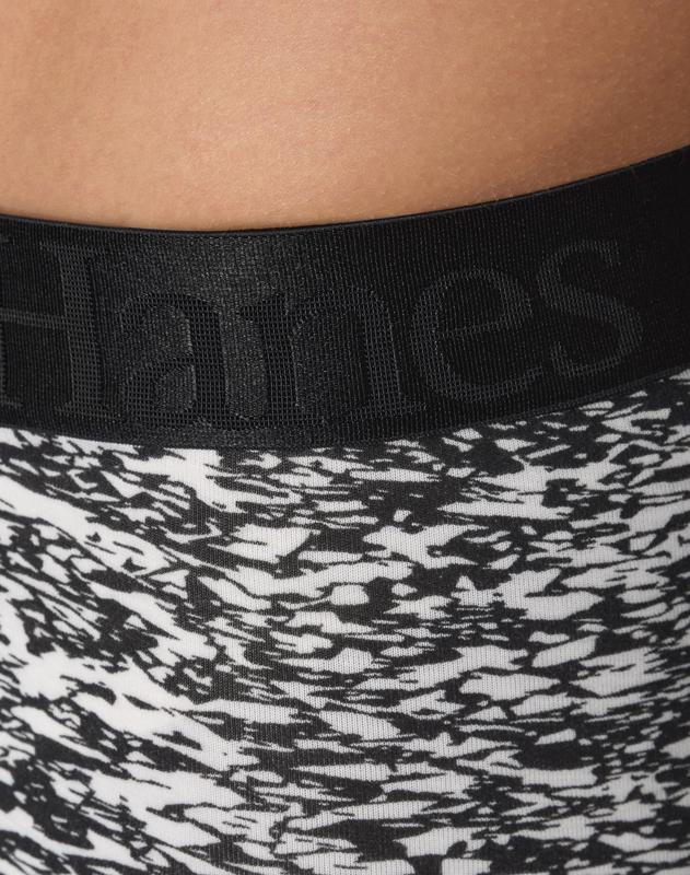 Hanes Originals Men's SuperSoft Boxer Brief Underwear, Viscose from Bamboo, Black/Grey/Print, 3-Pack