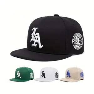 2026 Unisex Gothic Style Letter "LA" Embroidered Baseball Cap, Suitable for Outdoor Sports, Sunshade Use, Easy to Wear, Suitable for Spring and Autumn Travel, Beach Vacation Wear. Available for Purchase on TikTokShop or During Black Friday snapback hat