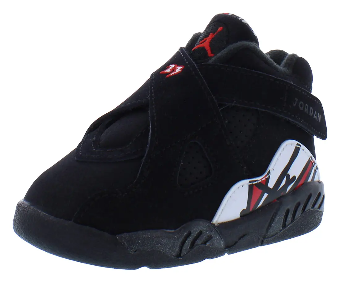 Nike Jordan 8 Retro Infant-Toddler Walking Sneakers, 2-3 Years, Retro-Style Casual Shoes for Toddler Daily Wear