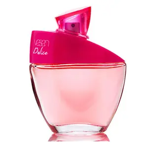 Vegan Delice Fragrance - Pink Glass Bottle with Pink Cap, Ideal for Women, Eau de Toilette