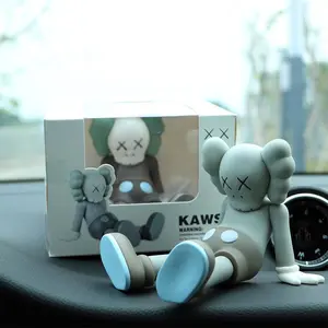 Boxed Cartoon KAWS Figurine Model Doll Car Ornament Creative Personality Car Interior Decoration Toy Collectible Action Figure