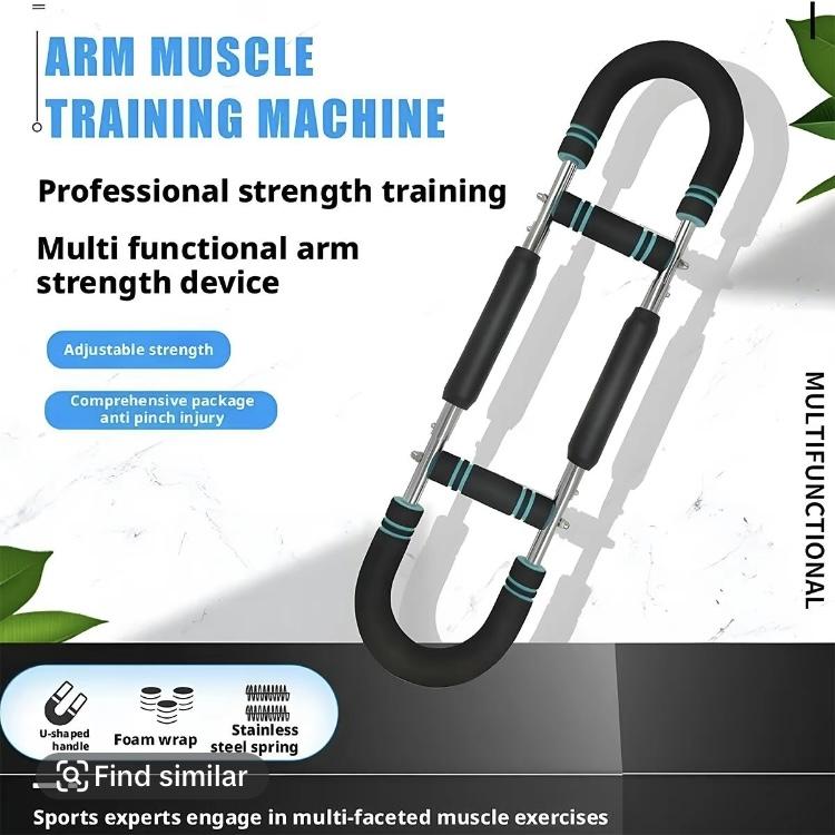 Twister Arm Exerciser Adjustable Spring Workout Bar for Forearm Triceps Chest Strengthener Portable Home Fitness Equipment U60-100lbs Kit