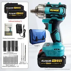 Summervibes MAX 21V Cordless Impact Wrench Wireless Drill Kit with 4000mAh Lithium-ion Battery, Brushless Electric Impact Gun, Ergonomic Handle, 4 Speed Levels, and Complete Accessories for Men's Gifts Yard Work Lawn Care