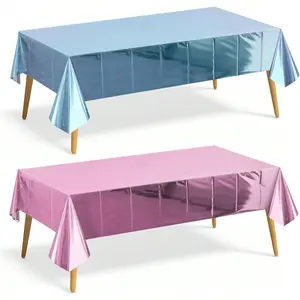 1 or 3pcs and Plastic Tablecloth for Parties, 54 x 72 Inches Birthday and Anniversary Decor, party decorations、back to school Disposable Table Cover for Home Useclassroom decor、wedding accessories
