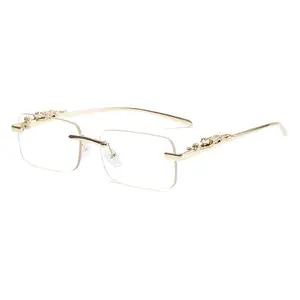 Gold Leopard Frames - Clear Lenses