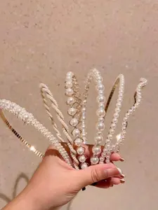 Women's Pearl Hair Accessories Set, High-Quality Design for All Occasions, Stylish & Durable Hair Accessory Collection, Headband Set