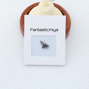 Fantasticmiya 1 Count Punk Gothic Rose Earring with Sword Stud, Vintage Round Back, Titanium Stud, Earlobe Design for Men and Women