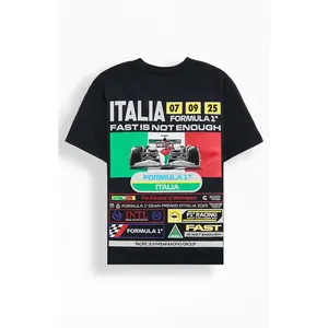 Formula 1 Men's x Pacsun Black Monza Italy 2025 T-Shirt