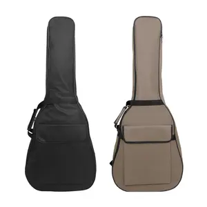 Guitar Bag, 1 Count Guitar Case with Shoulder Strap, Guitar Bag with Side Pocket, Instrument Bag & Case for Guitar, Bass, Violin, Cello, Mandolin