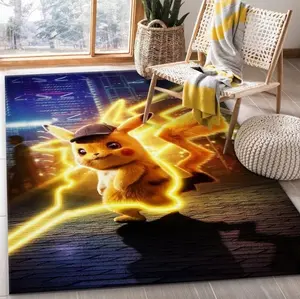 Pikachu Anime Pokemon Rug Home Decor