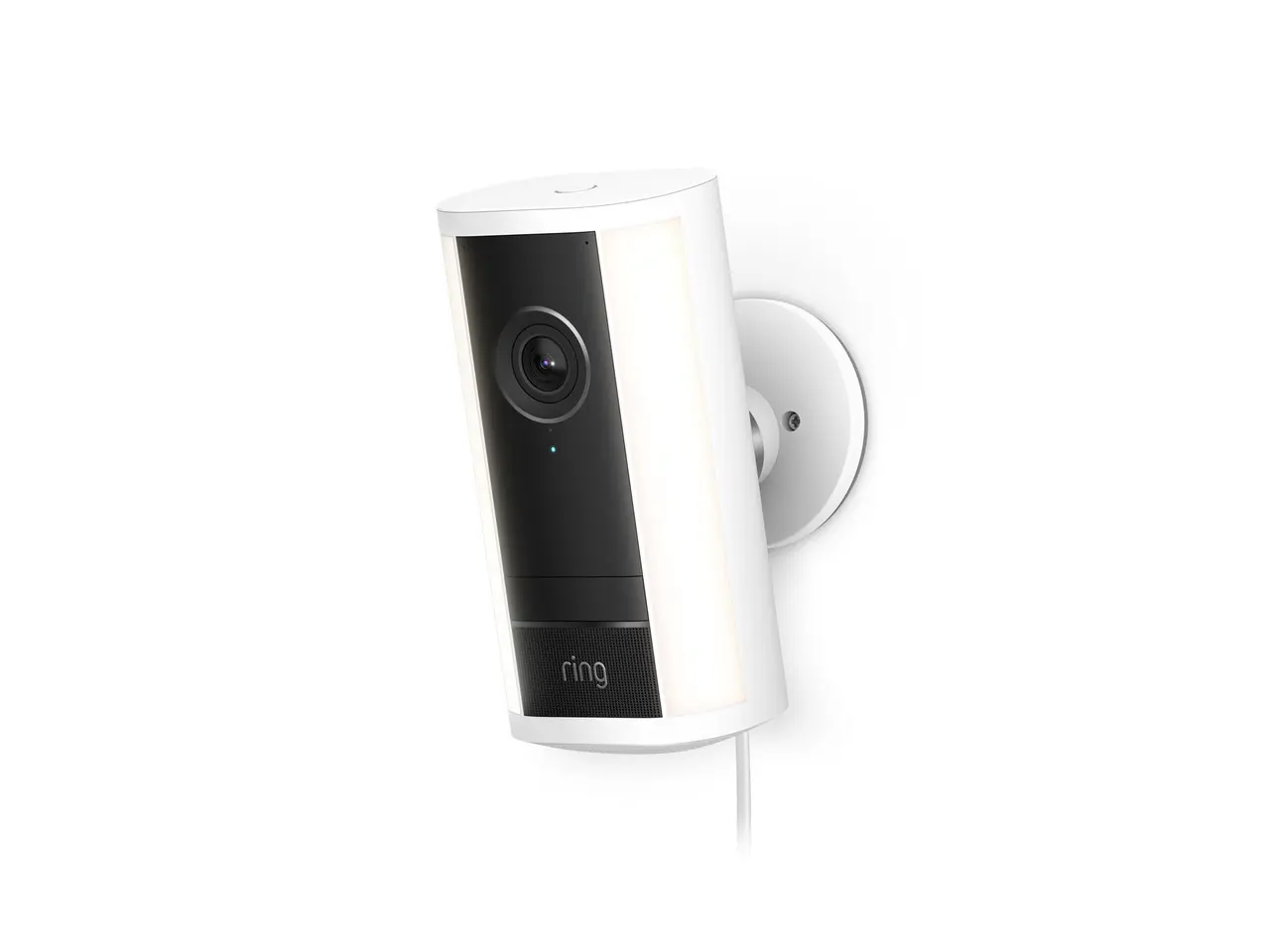 Ring Spotlight Cam 4K Pro (2nd Gen) - Plug-In, 4K Video, 10x Zoom, 3D Motion Detection, 600 Lumen Spotlight, Wi-Fi 6, White